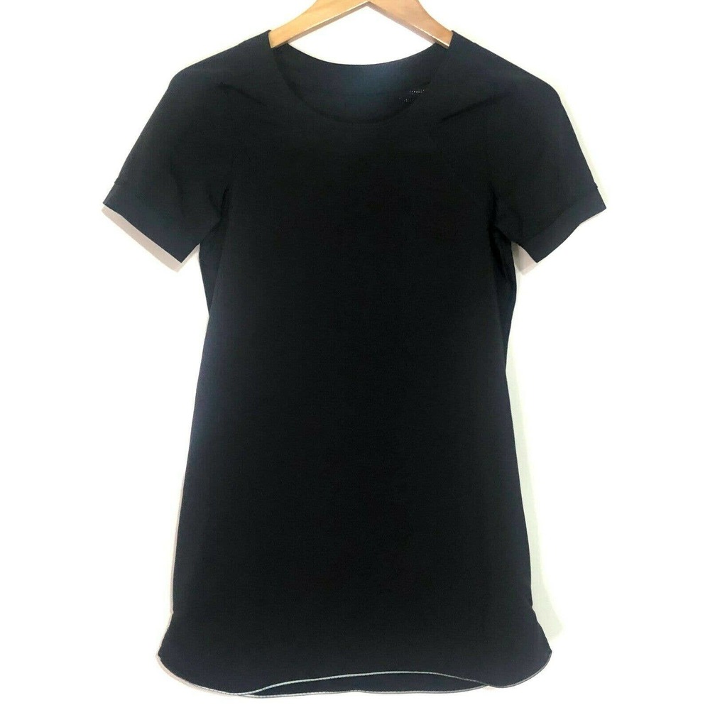 IVIVVA Girls Lululemon Black Short Sleeve Dress